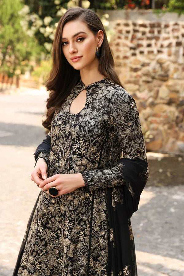 Elegant 3PCS embroidered lawn unstitched suit from ManshaLawn | premium lawn in Pakistan, lawn suits available in Peshawar’s best fabric online store