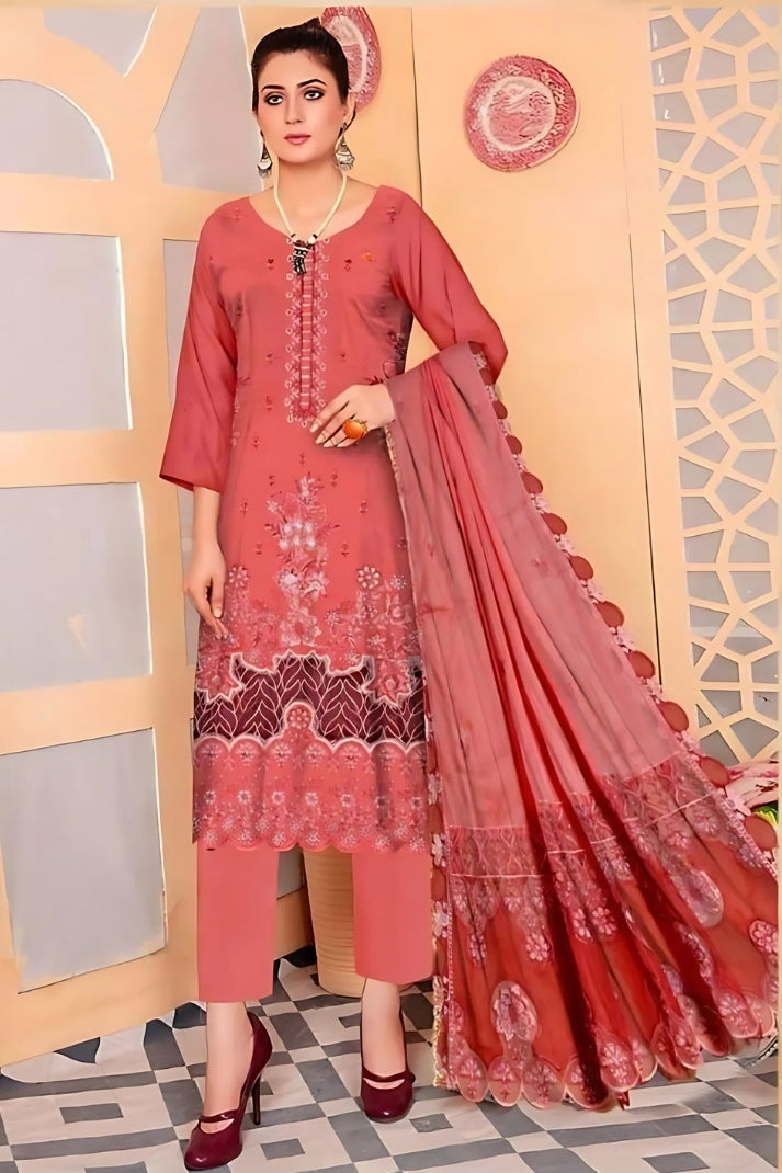 Elegant 3PCS digital printed lawn unstitched suit from ManshaLawn | premium lawn in Pakistan, lawn suits from Peshawar’s best fabric online store
