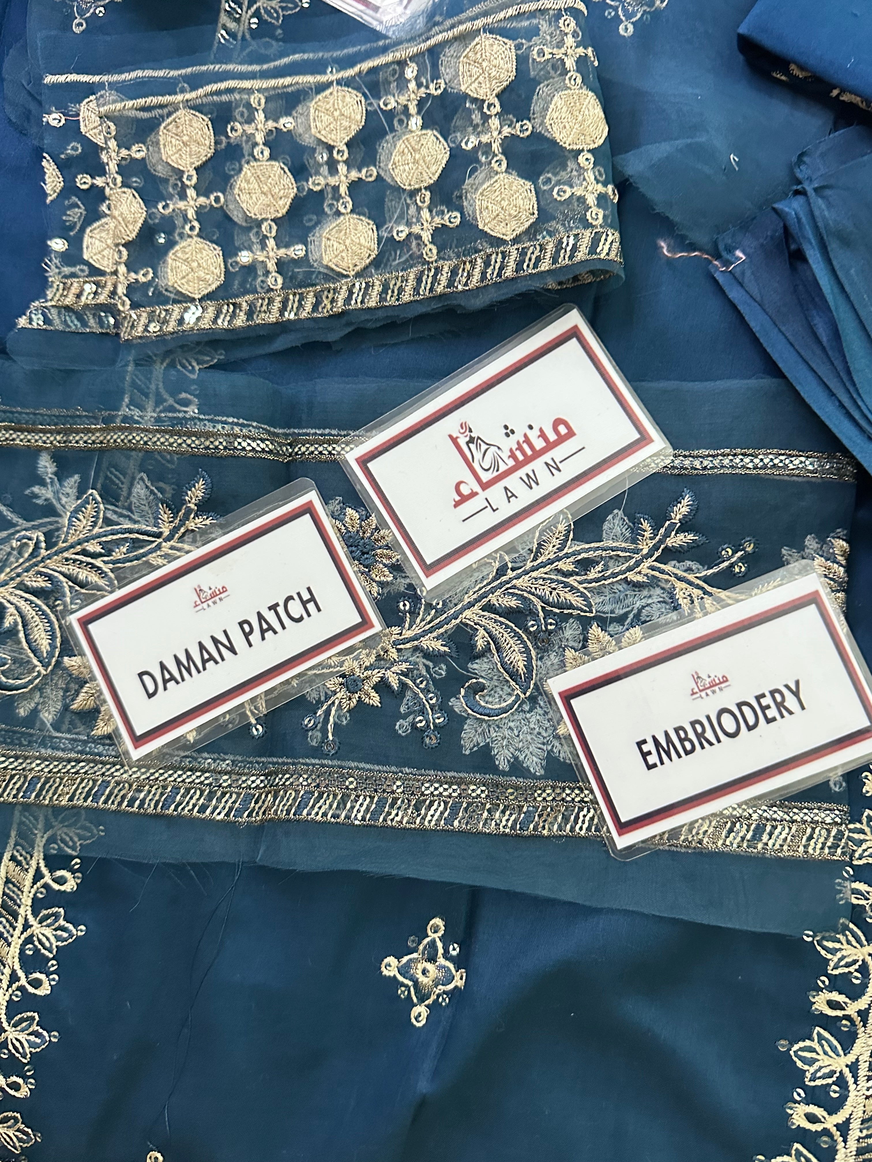 3PCS Digital Printed Lawn Unstitched Suit MRF09-625LLW66-ML - Fancy Collection