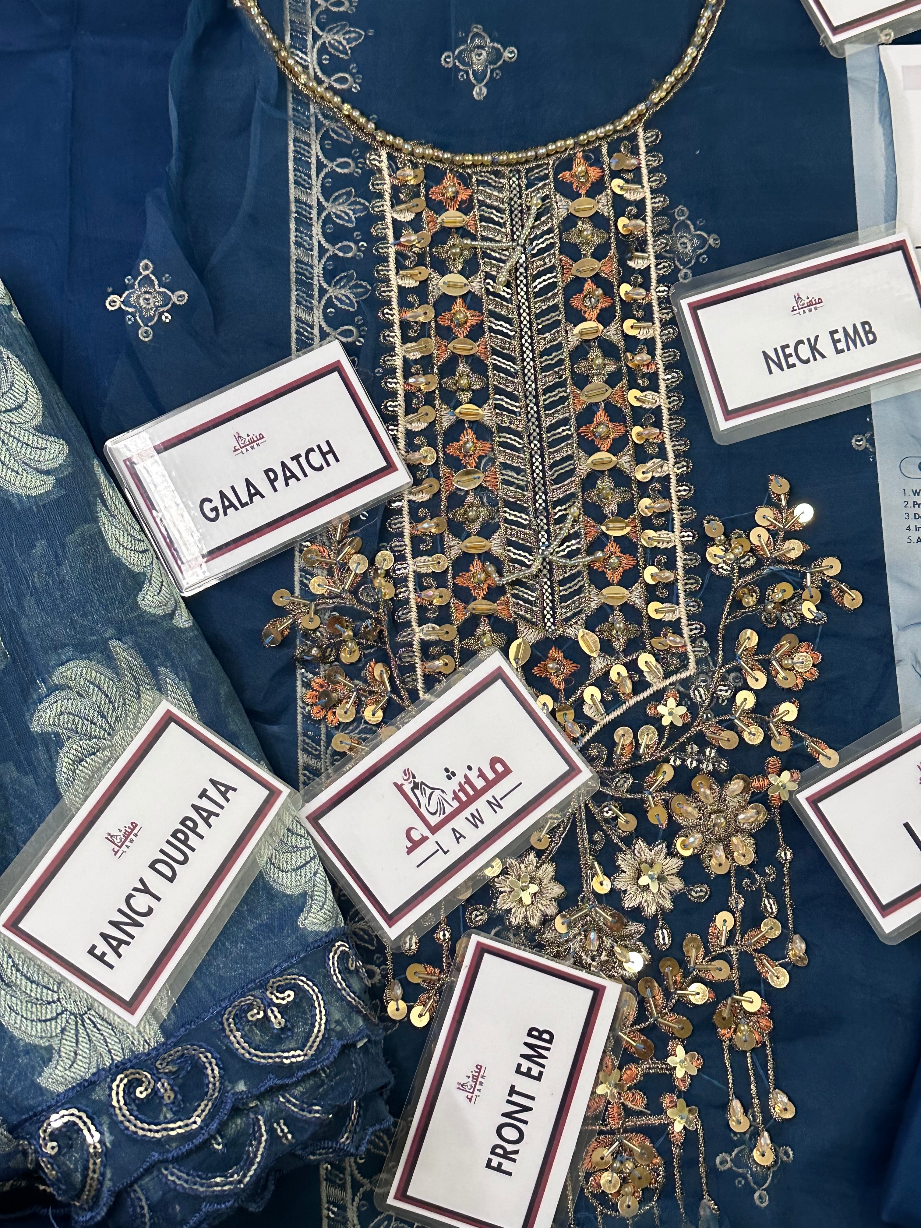 3PCS Digital Printed Lawn Unstitched Suit MRF09-625LLW66-ML - Fancy Collection