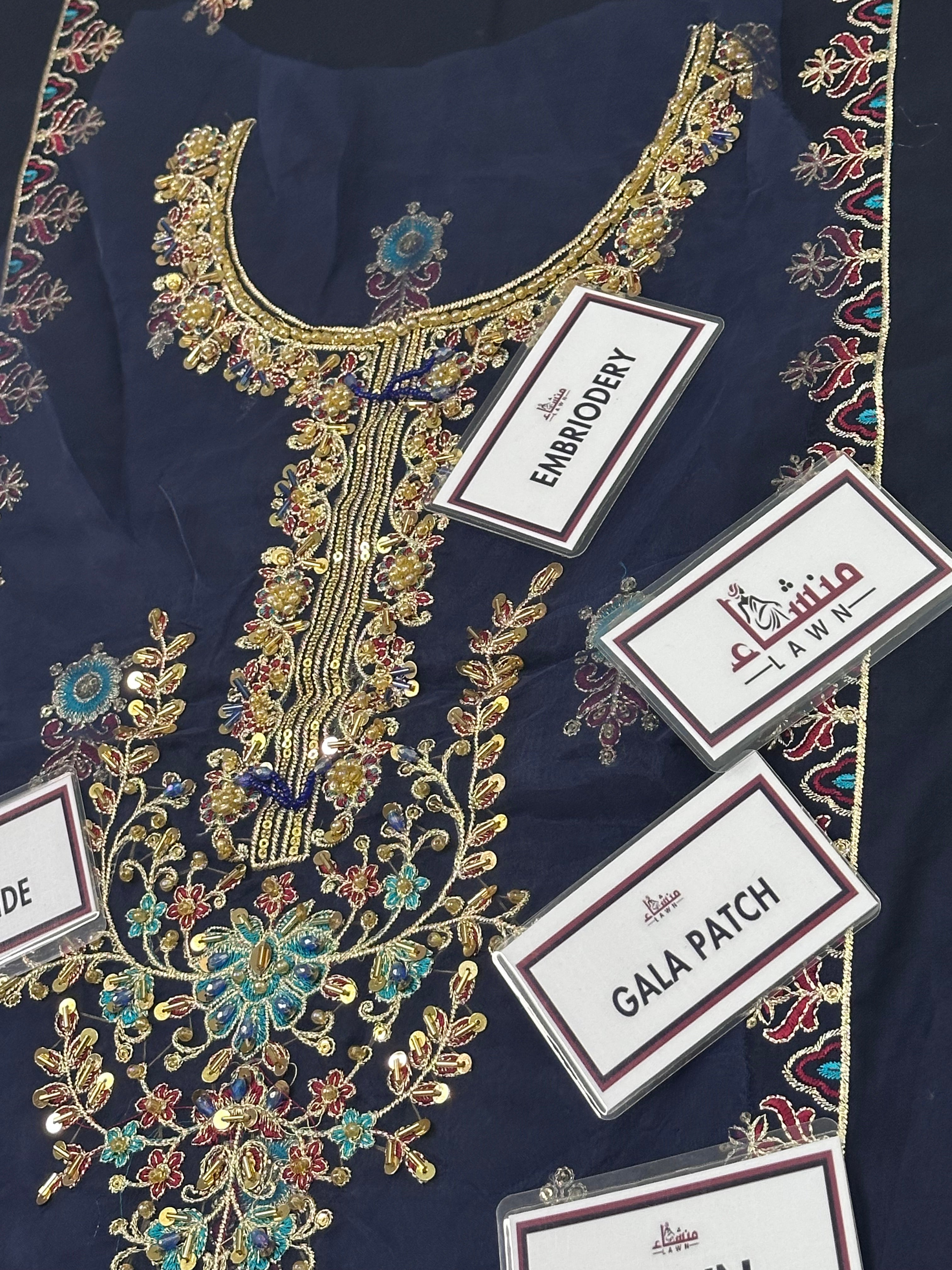 3PCS Digital Printed Lawn Unstitched Suit MRF12-625LLW66-ML - Fancy Collection