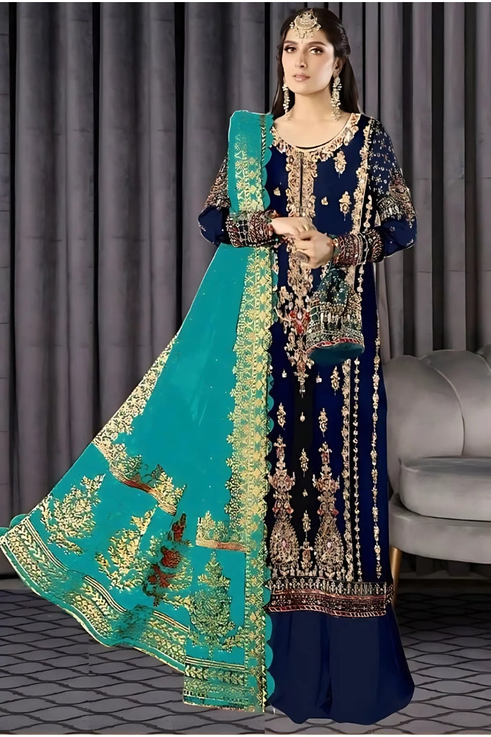 3PCS Digital Printed Lawn Unstitched Suit MRF12-625LLW66-ML - Fancy Collection