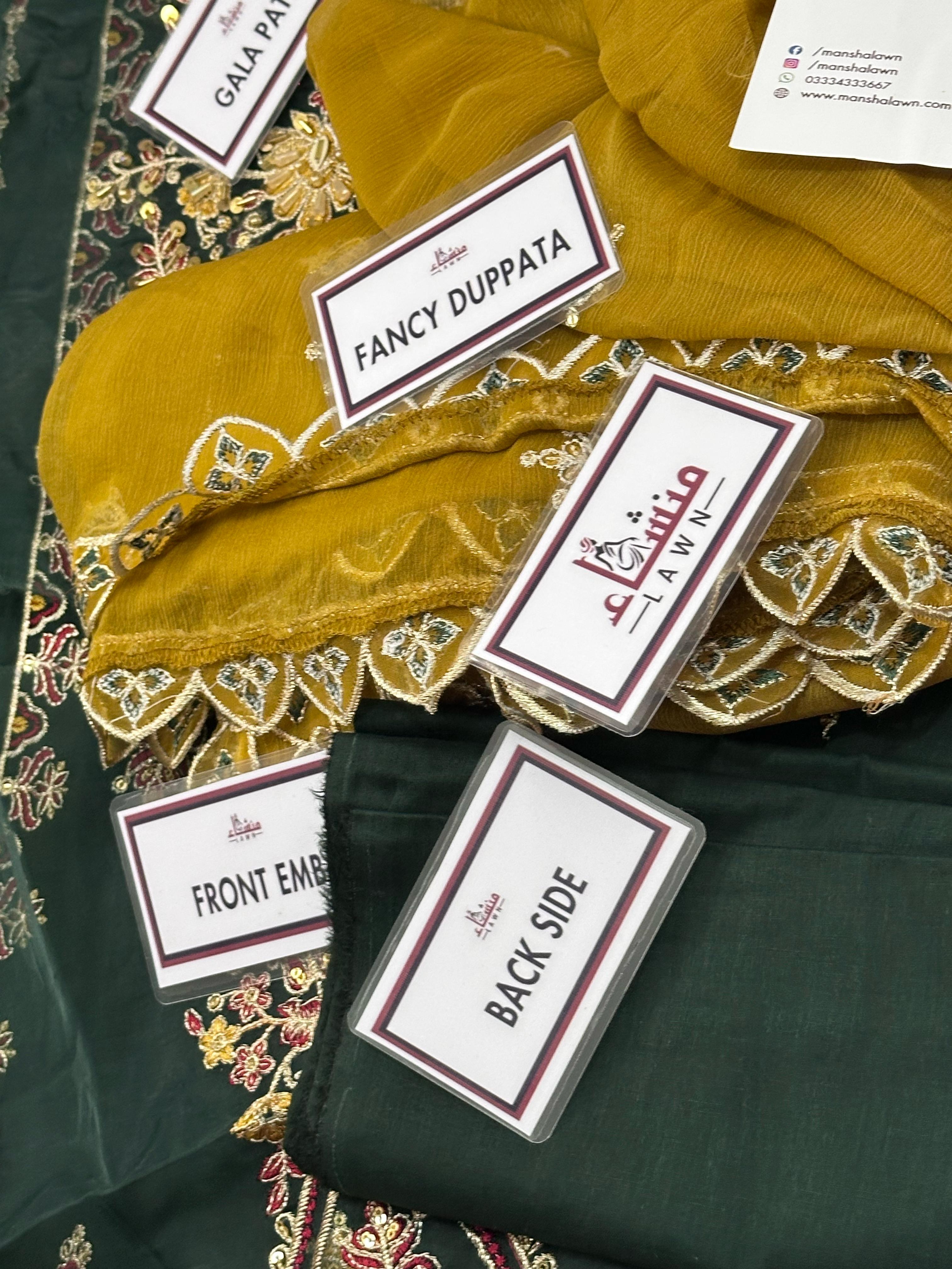 3PCS Digital Printed Lawn Unstitched Suit MRF14-625LLW66-ML - Fancy Collection