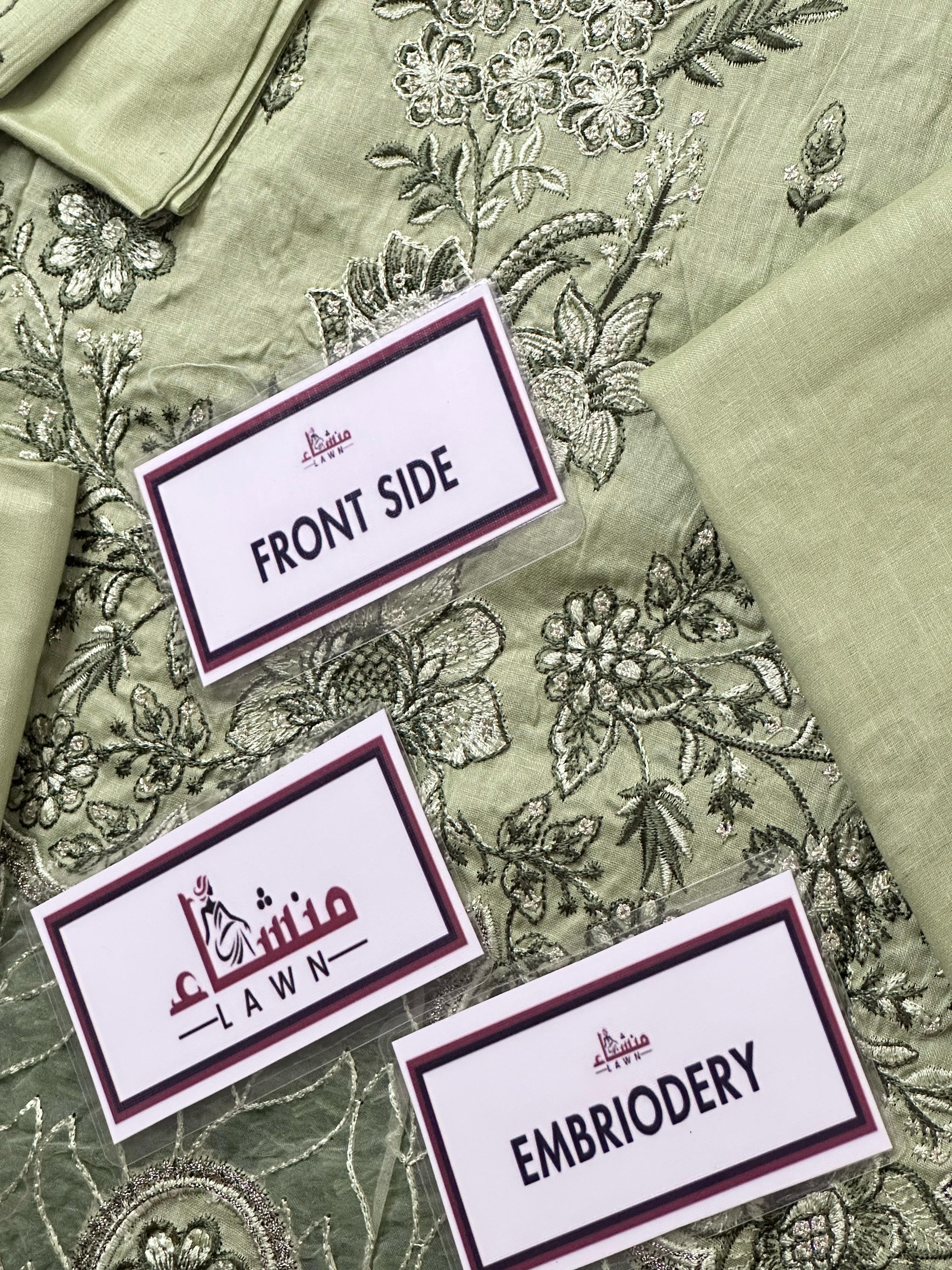 Stylish 3PCS digital printed lawn unstitched suit from ManshaLawn | premium lawn in Pakistan, lawn suits available in Peshawar’s best fabric online store