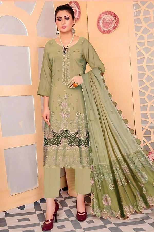 Stylish 3PCS digital printed lawn unstitched suit from ManshaLawn | premium lawn in Pakistan, lawn suits available in Peshawar’s best fabric online store