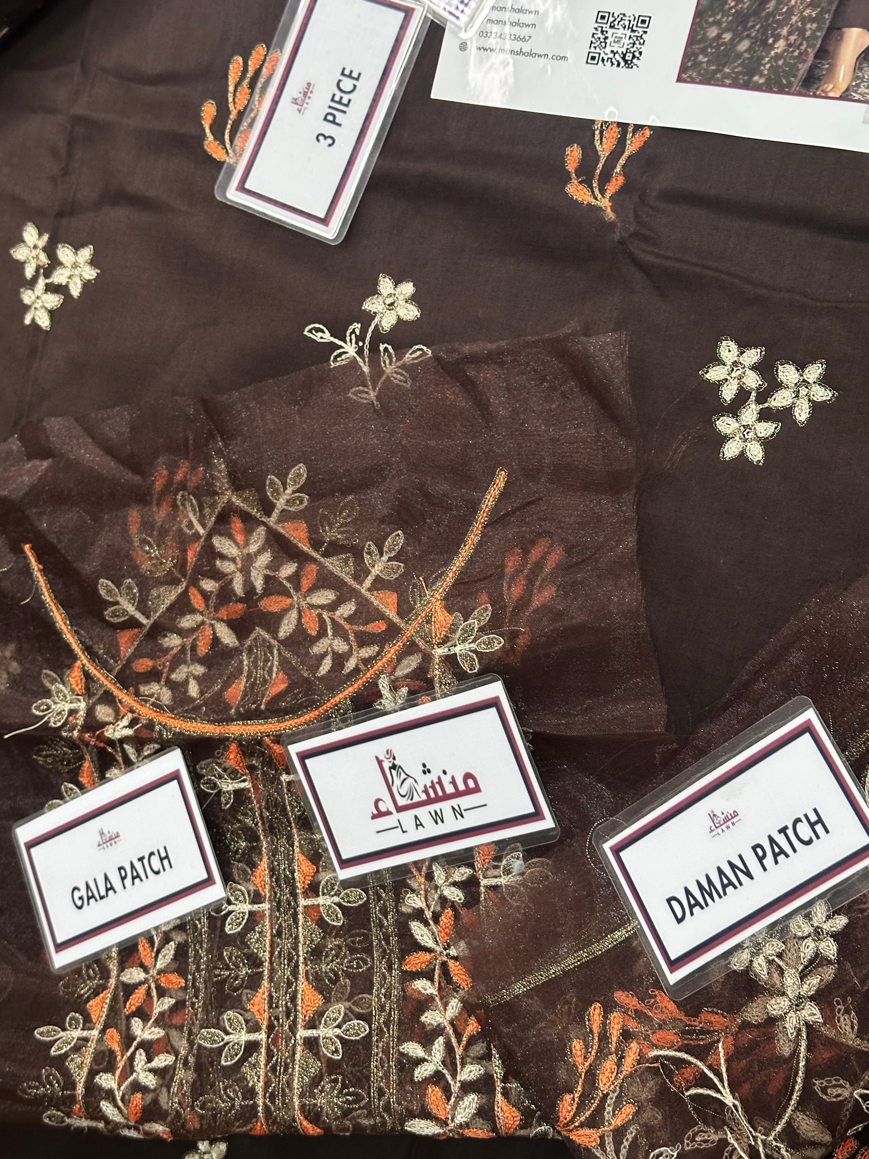 3PCS Digital Printed Lawn Unstitched Suit MRF23-625LLW66-ML - Fancy Collection