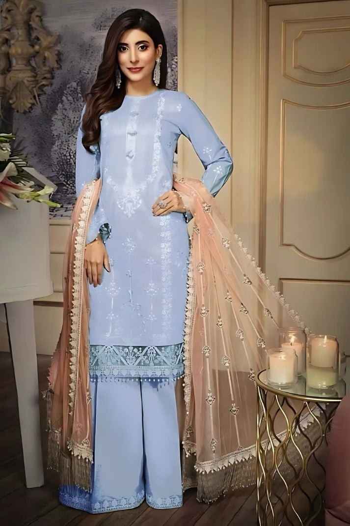 3PCS Digital Printed Lawn Unstitched Suit MRFO3-625LLW066-M - Fancy Collection