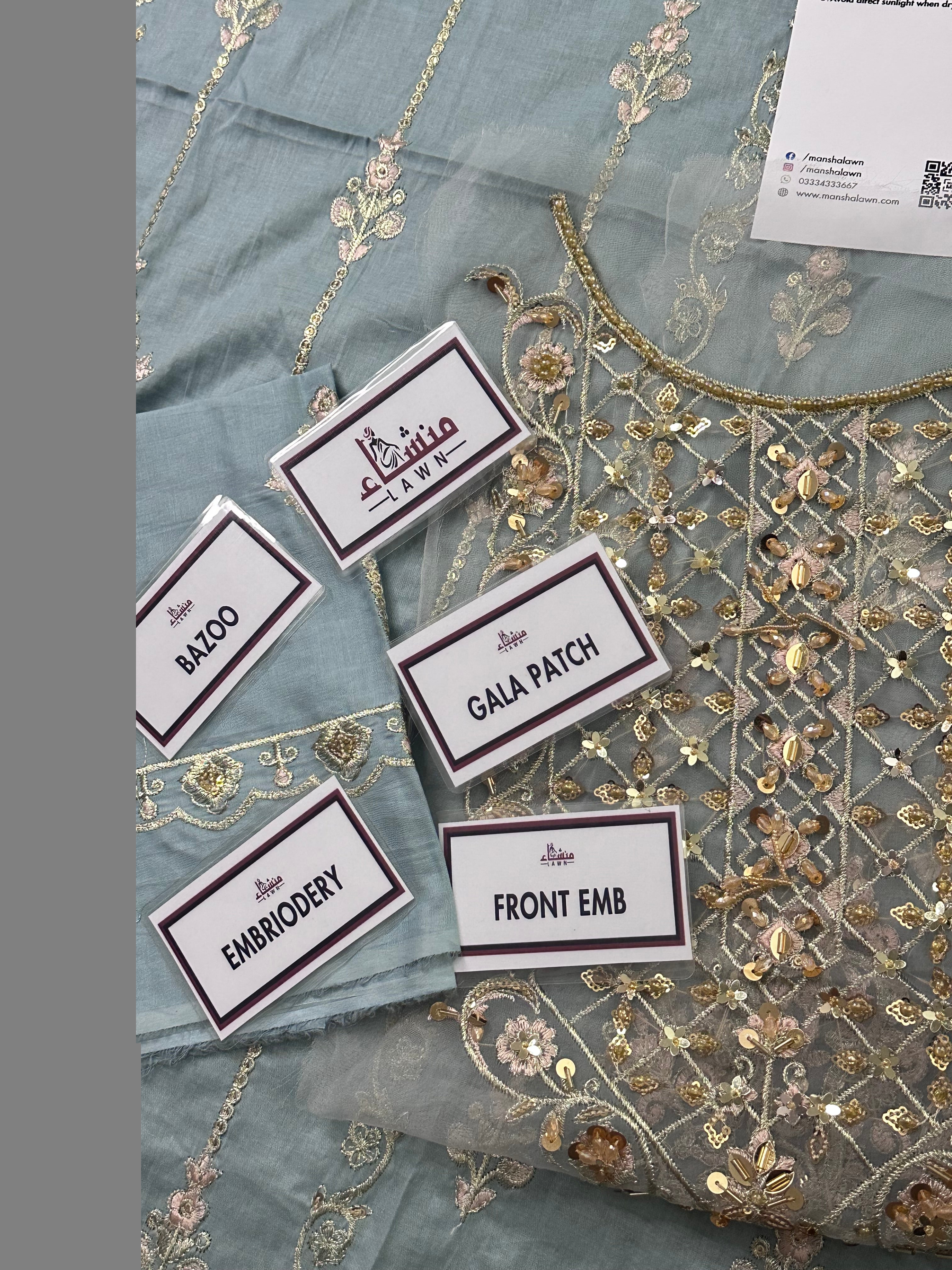 3PCS Digital Printed Lawn Unstitched Suit MRFO3-625LLW066-M - Fancy Collection