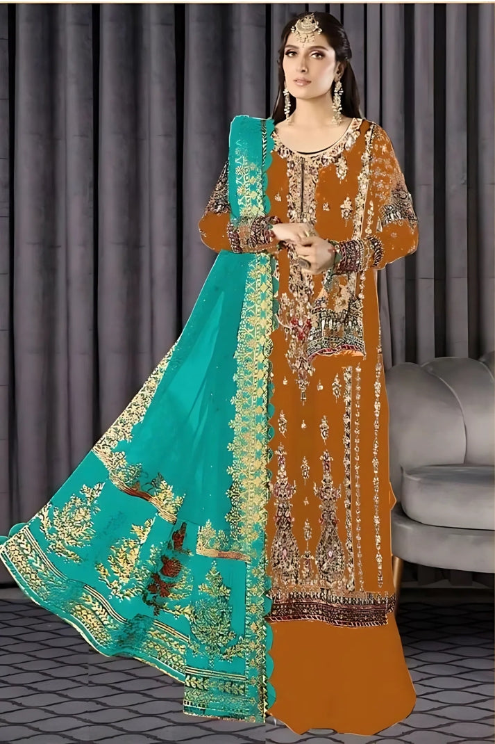 Elegant 3PCS digital printed lawn unstitched suit from ManshaLawn | premium lawn in Pakistan, lawn suits available in Peshawar’s best fabric online store