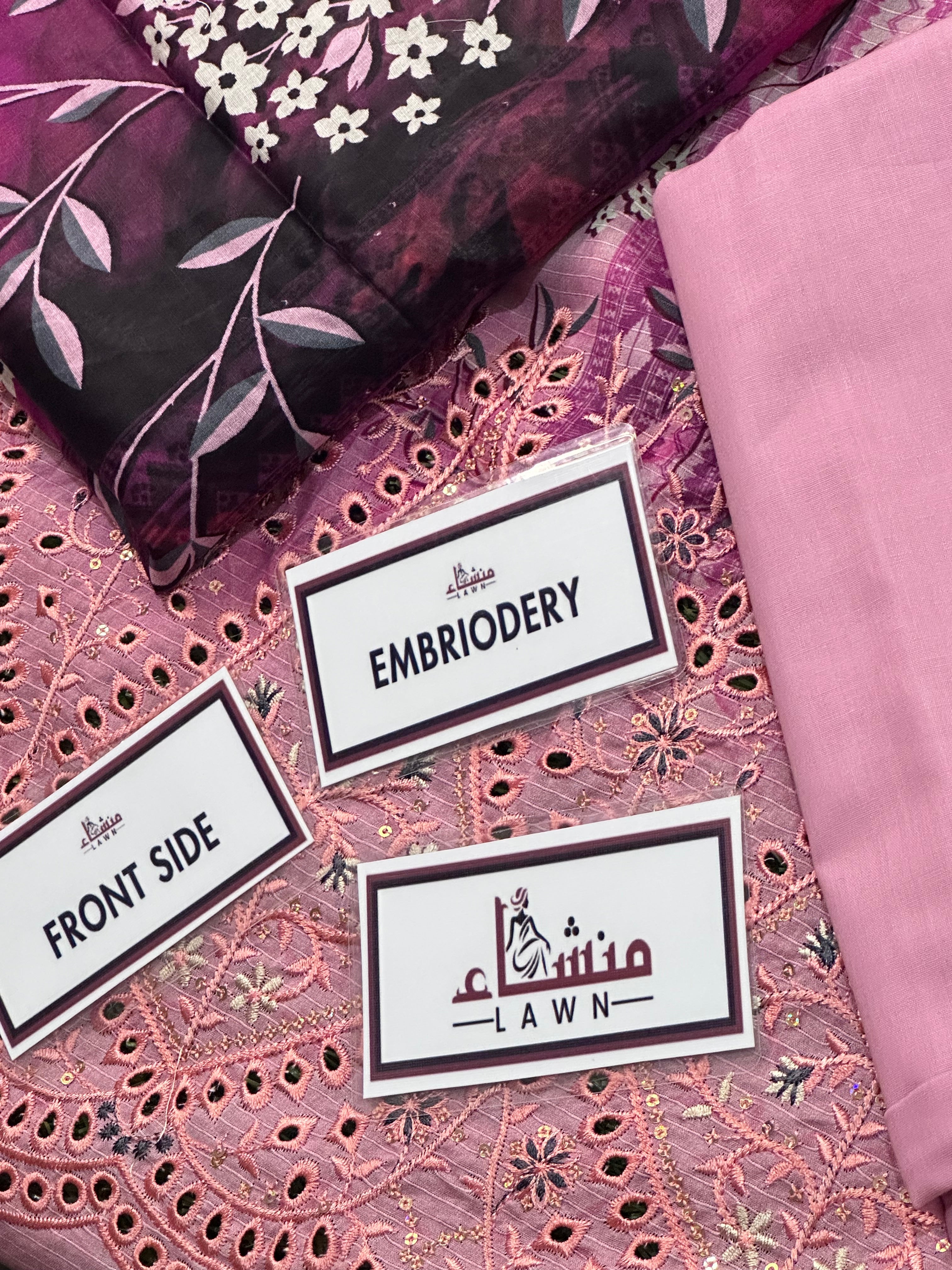 3PCS Digital Printed Lawn Unstitched Suit RA02-01-625LLW91-ML - Fancy Collection