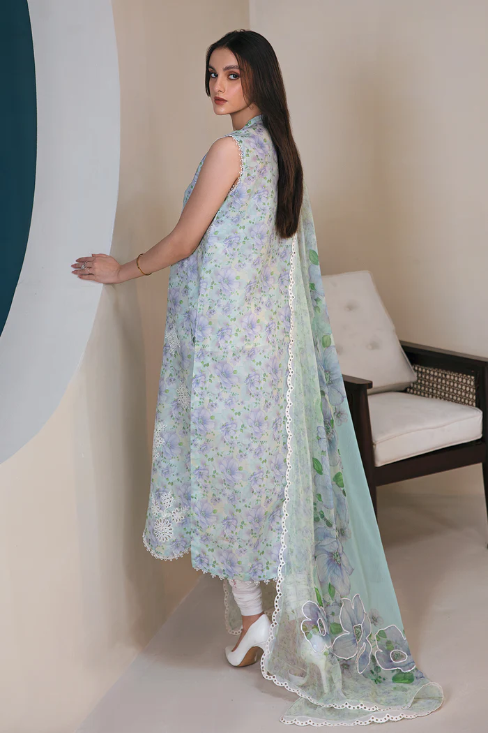 Stylish 3PCS embroidered lawn unstitched suit from ManshaLawn | premium quality lawn in Pakistan, lawn suits available at Peshawar’s top online fabric store