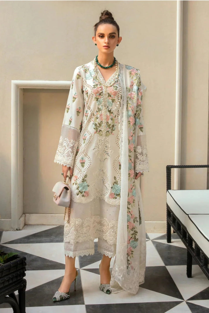Premium 3PCS embroidered lawn unstitched suit from ManshaLawn | lawn in Pakistan, lawn suits in Peshawar’s best fabric online store