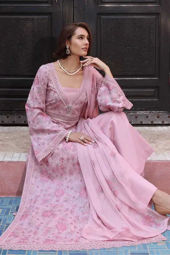 3PCS embroidered lawn unstitched suit MRFO1-625LLW78-ML from ManshaLawn | premium lawn in Pakistan, lawn suits from Peshawar’s best fabric online store