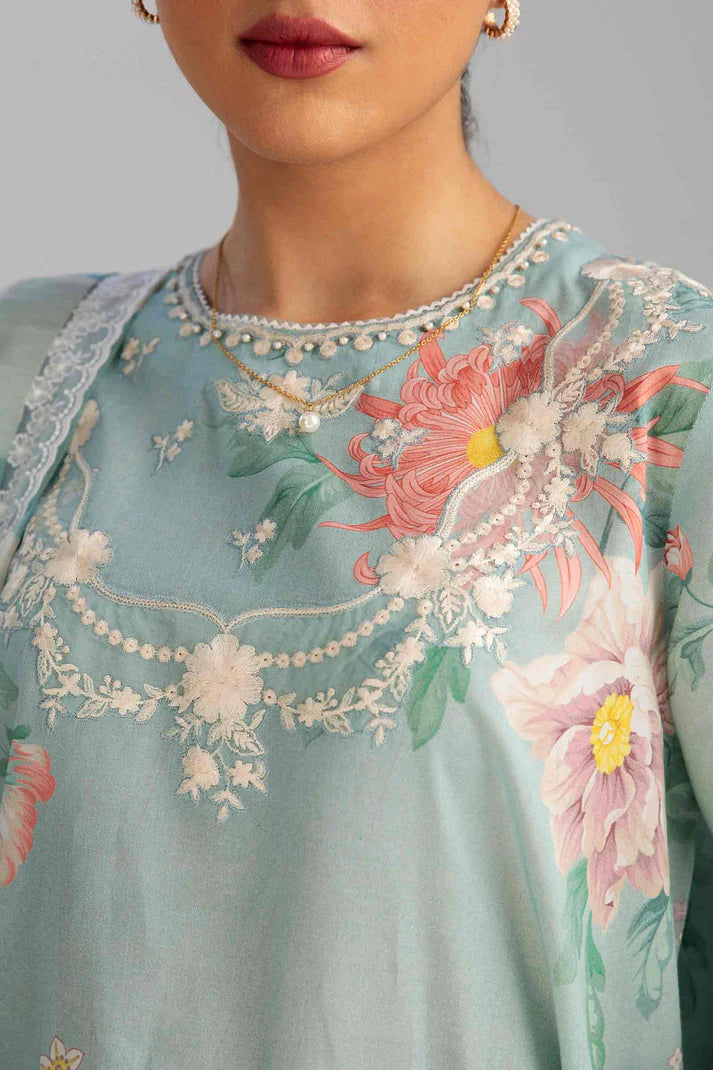 Premium 3PCS embroidered unstitched suit from ManshaLawn | lawn in Pakistan, lawn suits in Peshawar’s best fabric online store