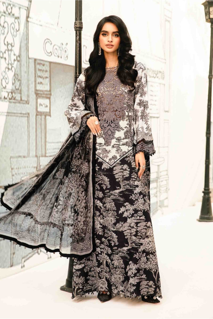 Premium 3PCS printed lawn unstitched suit from ManshaLawn | lawn in Pakistan, lawn suits available in Peshawar’s best fabric online store