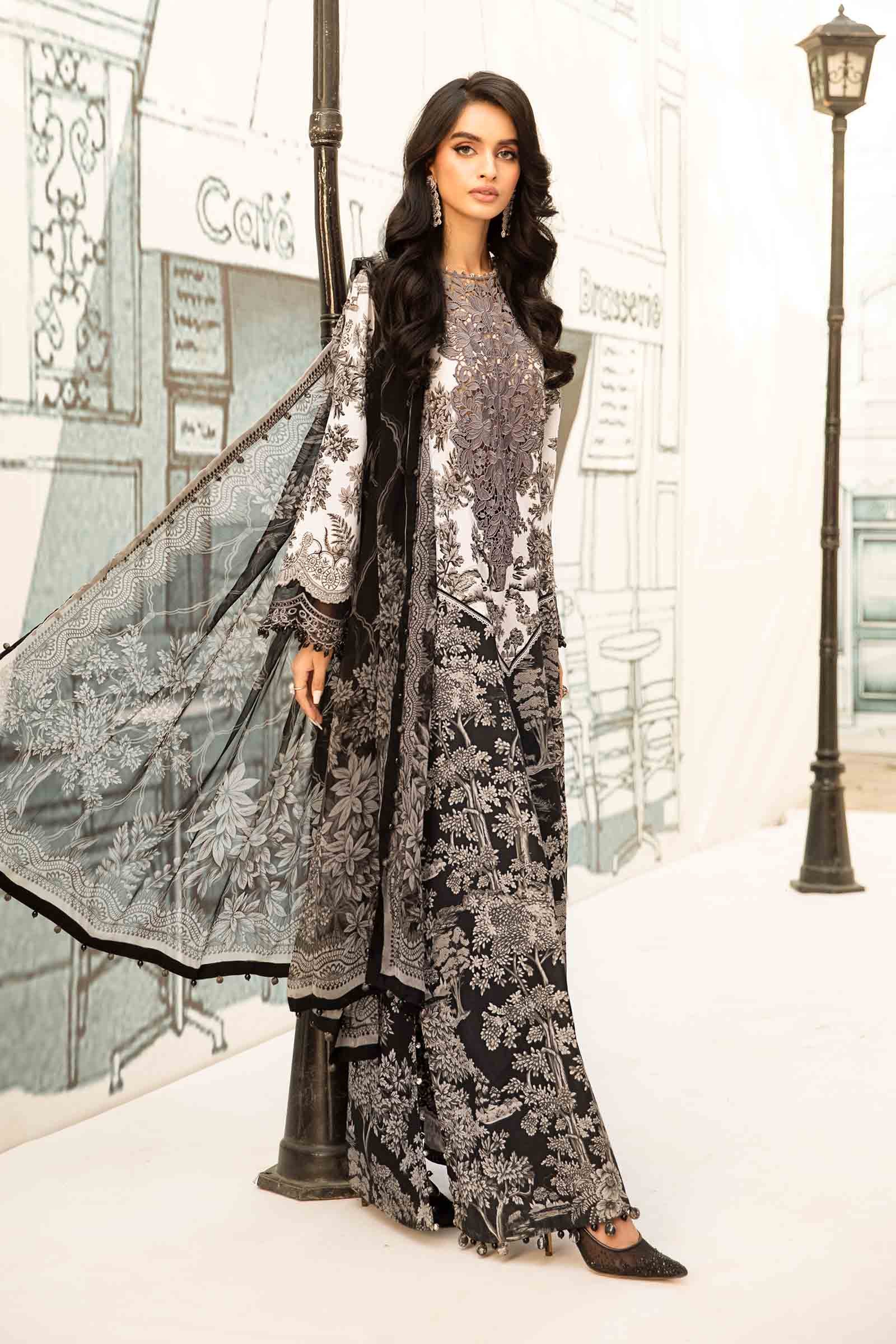 Premium 3PCS printed lawn unstitched suit from ManshaLawn | lawn in Pakistan, lawn suits available in Peshawar’s best fabric online store