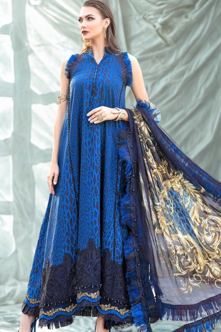 3PCS Printed Lawn Unstitched Suit HAO3-625LLW980-ML - Summer Collection
