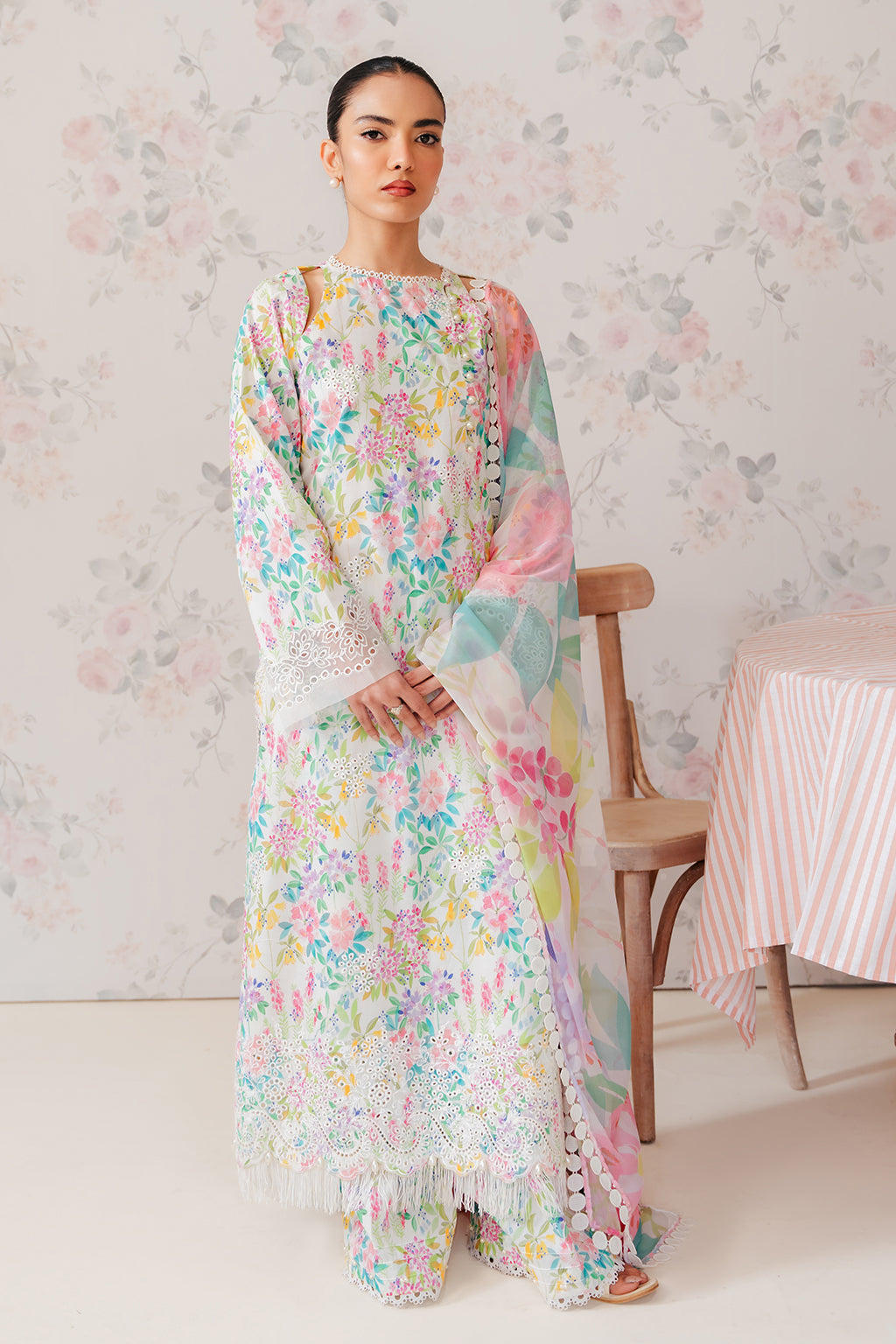 Premium 3PCS printed lawn unstitched suit from ManshaLawn | lawn in Pakistan, lawn suits in Peshawar’s best fabric online store