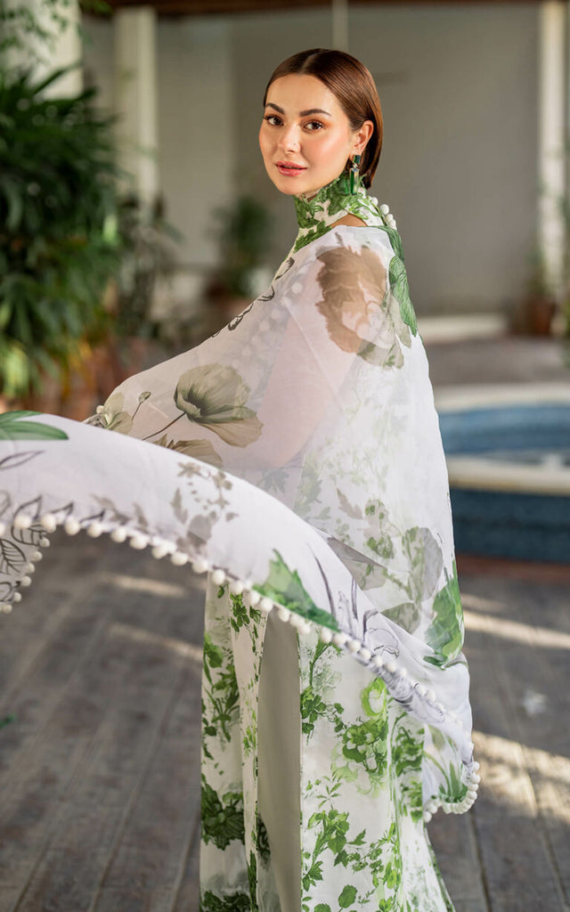 Stylish 3PCS printed lawn unstitched suit from ManshaLawn | premium quality lawn in Pakistan, lawn suits available at Peshawar’s top online fabric store