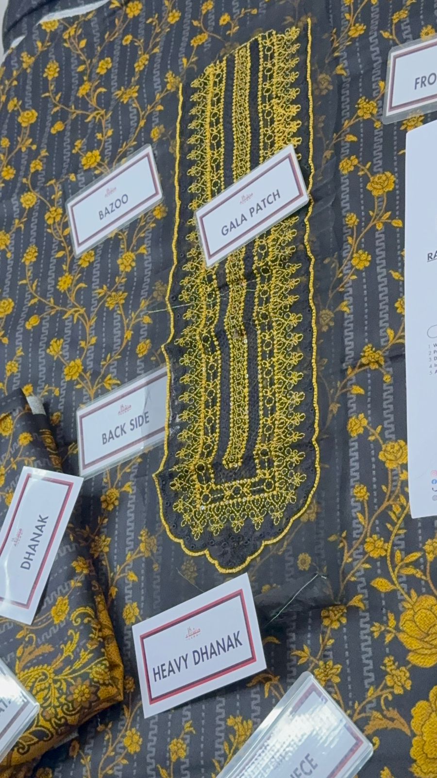 3 Piece Embroidered Dhanak Unstitched Suit –  Fancy Collection Luxury Winter Wear RA40-1025LLW91-ML