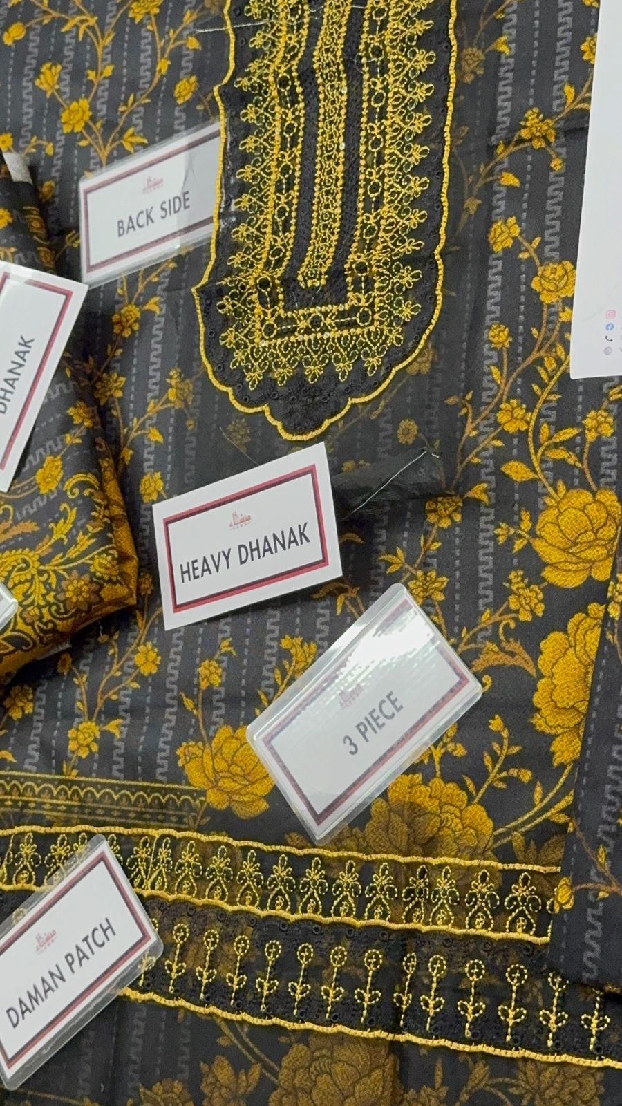 3 Piece Embroidered Dhanak Unstitched Suit –  Fancy Collection Luxury Winter Wear RA40-1025LLW91-ML