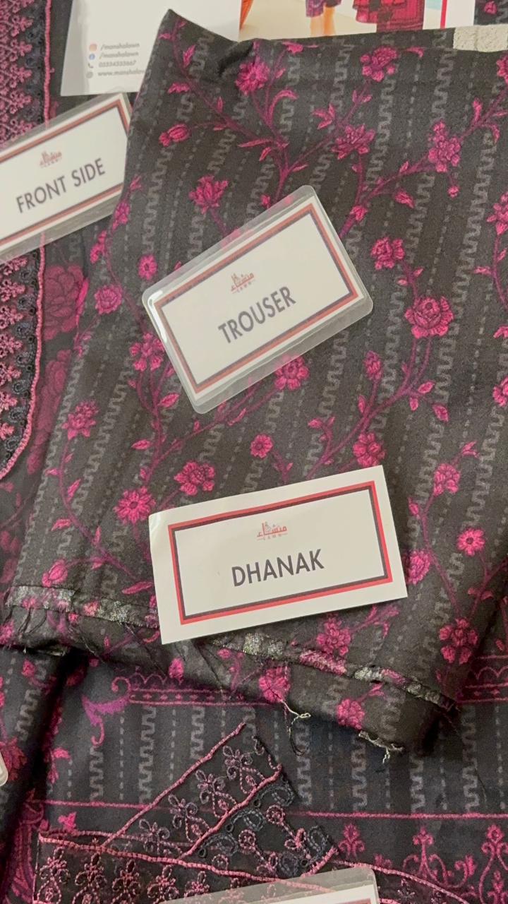 3 Piece Embroidered Dhanak Unstitched Suit –  Fancy Collection Luxury Winter Wear RA37-1025LLW91-ML