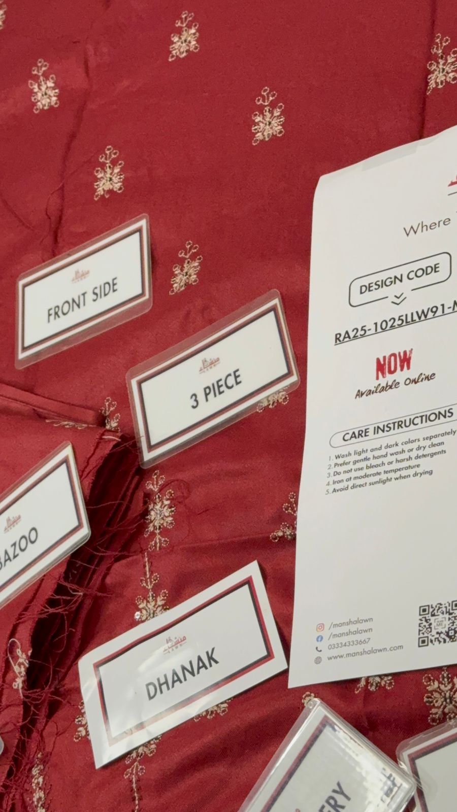 3 Piece Embroidered Dhanak Unstitched Suit –  Fancy Collection Luxury Winter Wear RA25-1025LLW91-ML