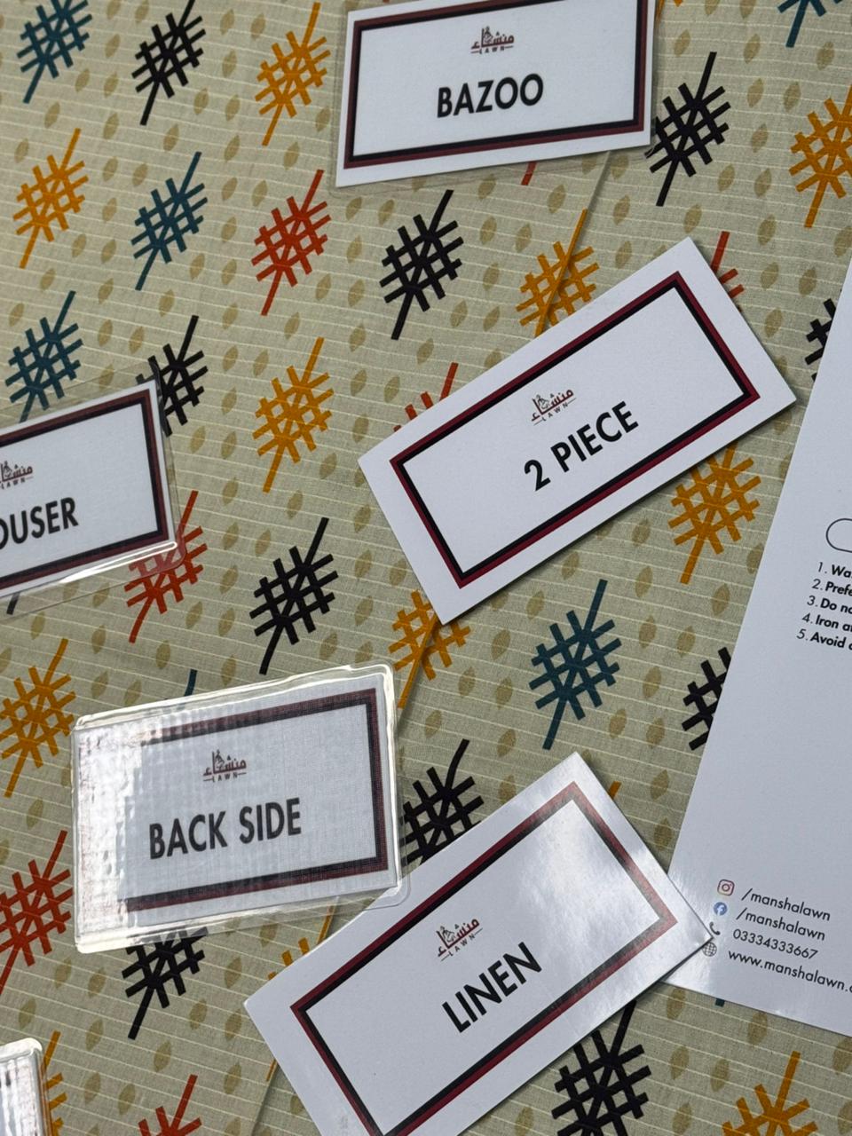 2 Piece Digital Bana Dora Linen Collection Unstitched Suit – Winter Wear HA08-1025LLW90-ML