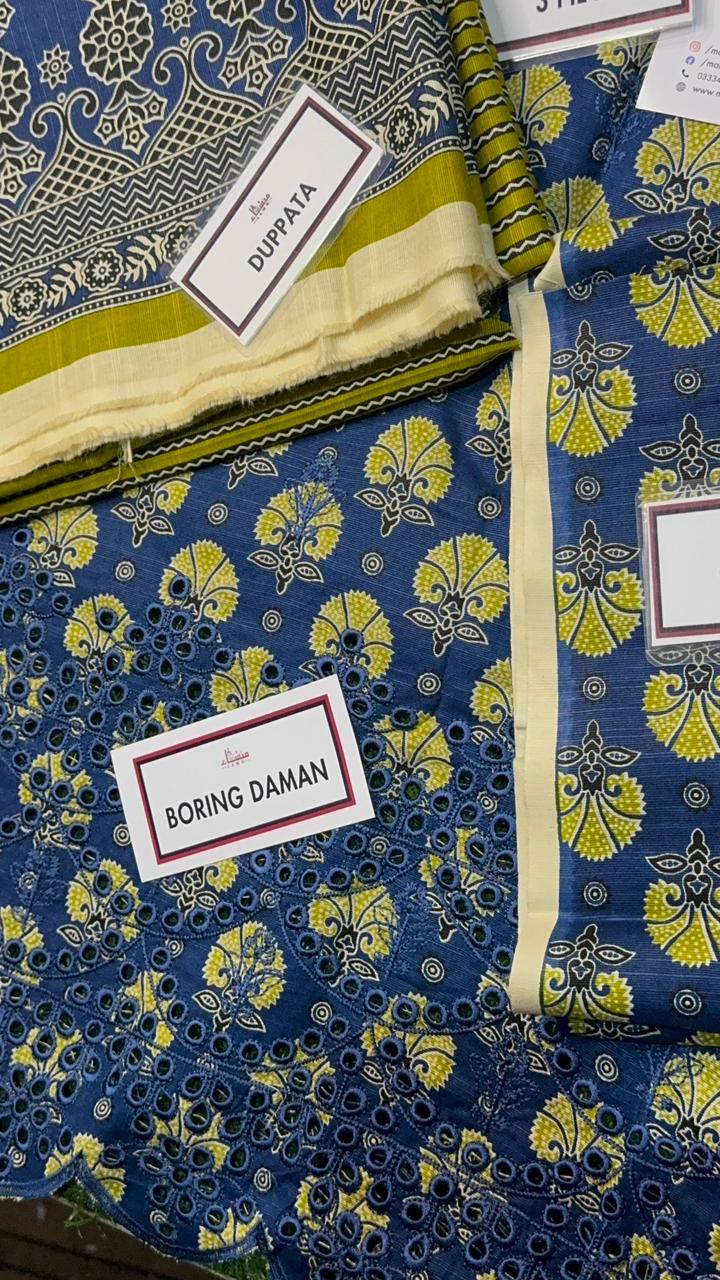 3 Piece Embroidered Khaddar Unstitched Suit –  Fancy Collection Luxury Winter Wear HA17-1025LLW90-ML