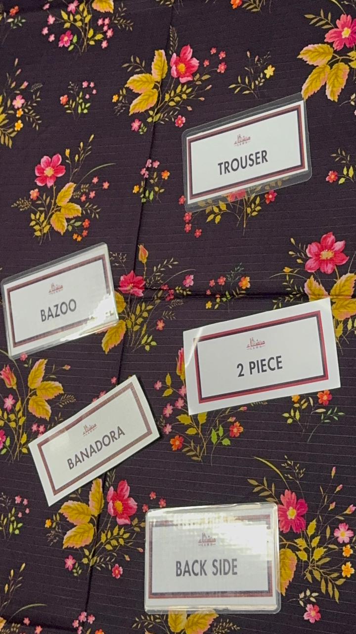 2 Piece Digital Bana Dora Linen Collection Unstitched Suit – Winter Wear HA06-1025LLW90-ML