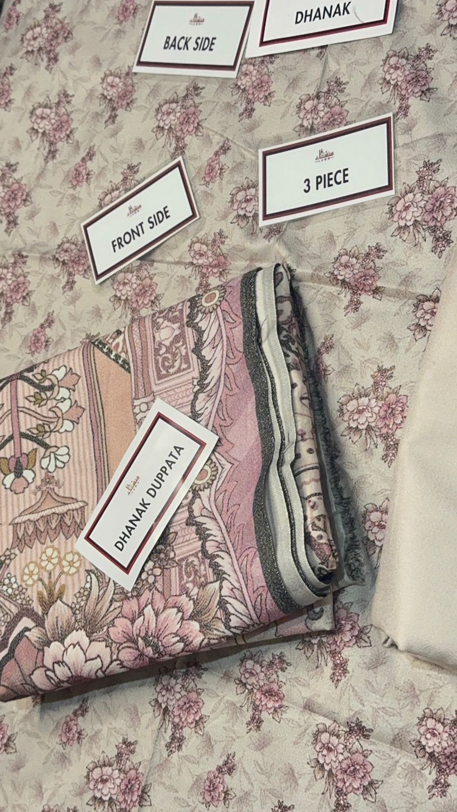 3 Piece Printed Marina - Mother Collection Unstitched Suit – Winter Wear BA54-1025LLW93-ML