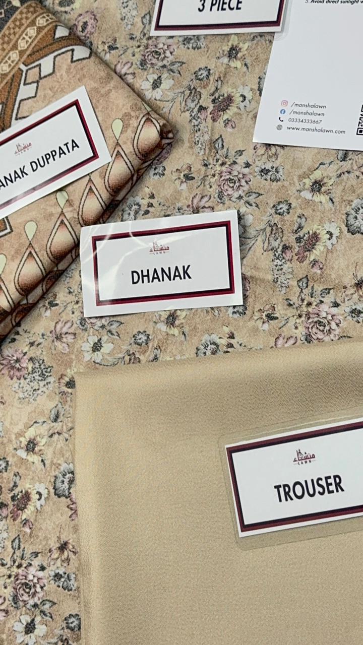 3 Piece Printed Marina - Mother Collection Unstitched Suit – Winter Wear BA50-1025LLW93-ML