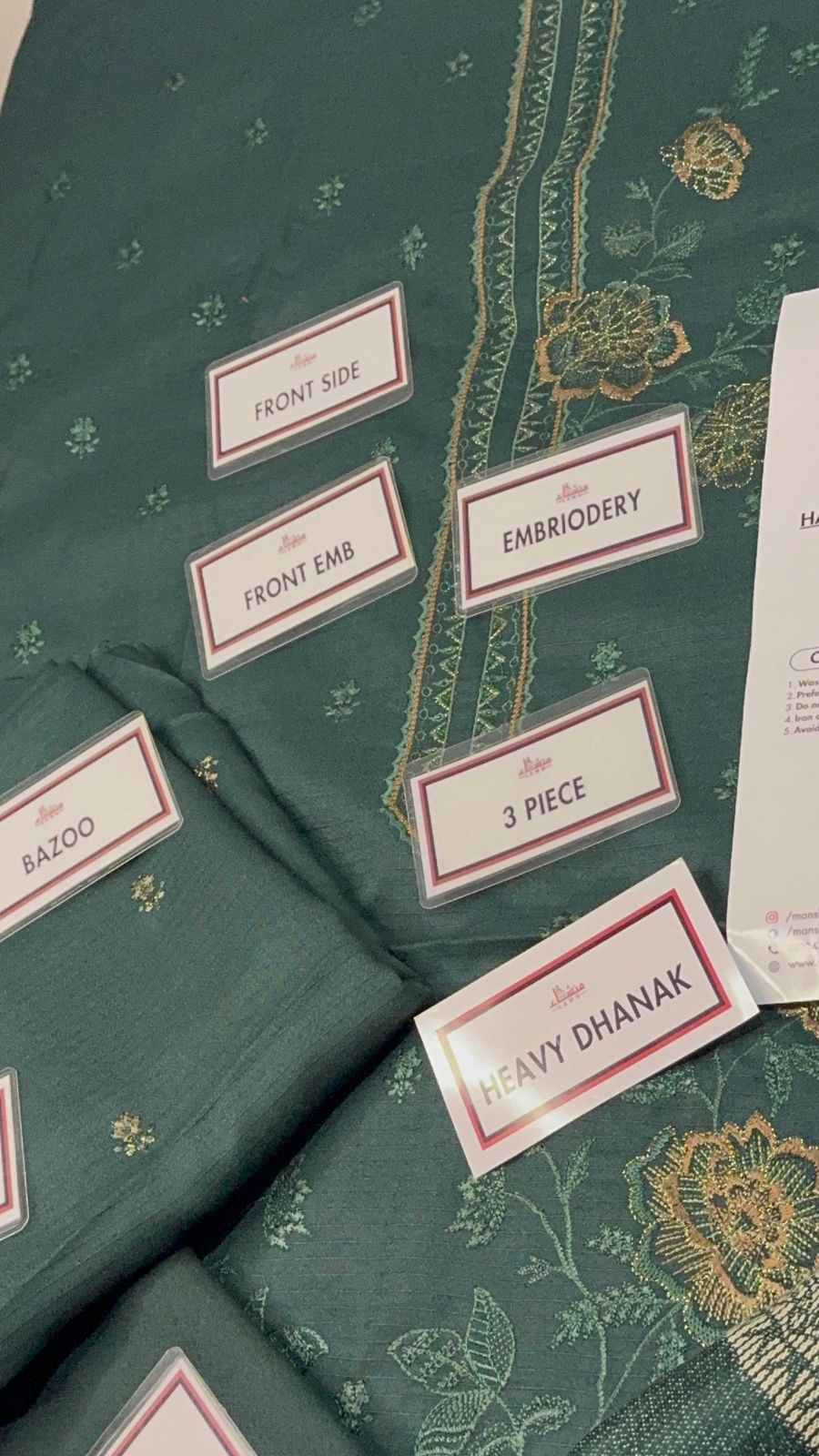 3 Piece Embroidered Dhanak Unstitched Suit –  Fancy Collection Luxury Winter Wear HA03-1025LLW90-ML